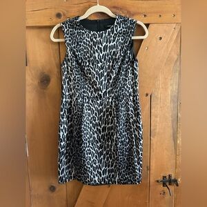 Nanette Laporte Chic Animal Print Sleeveless Dress Sz 2